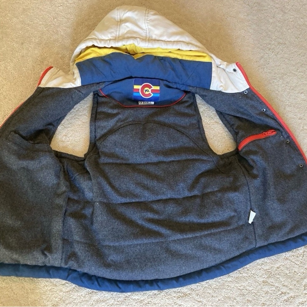 Yo Colorado Epic Fader Puffer Vest Unisex XS  Hooded - Picture 2 of 9
